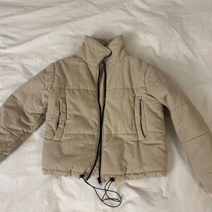 Princess Polly Beige Puffer